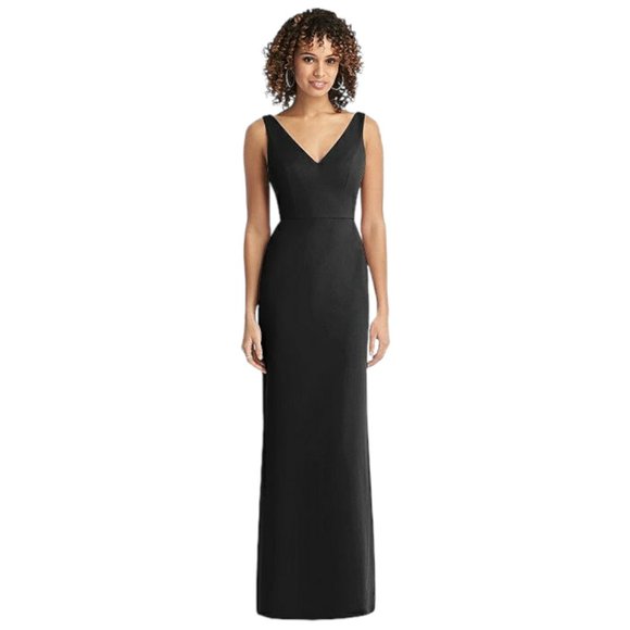 Social Bridesmaids Dresses & Skirts - Social Bridesmaids 8194 Long Chiffon Dress Black Party Formal Wedding 14
